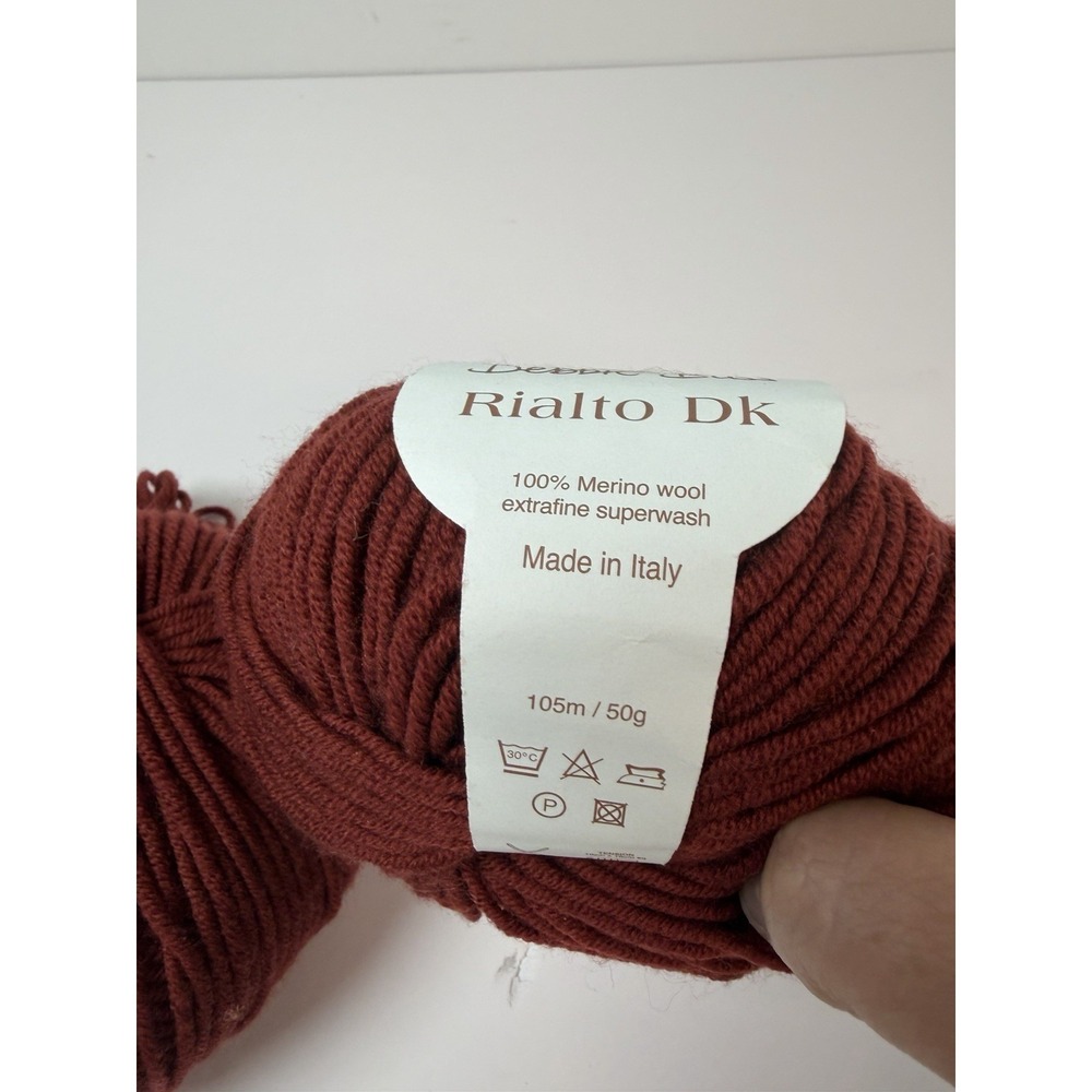 Debbie Bliss Rialto DK 100% Superwash Extrafine Merino Wool Yarn Lot of 2 - Picture 4 of 5